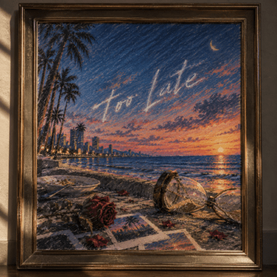 too late Front Cover