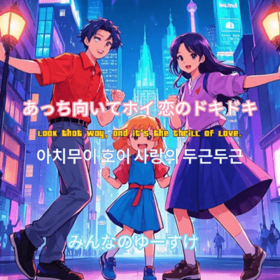 Look over there! The excitement of love Front Cover