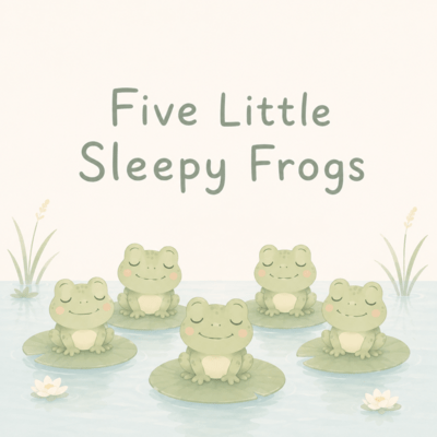 Five Little Sleepy Frogs Front Cover