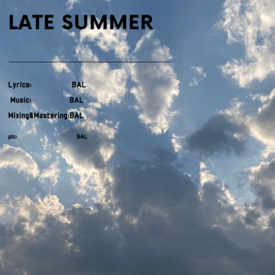 Late summer Front Cover