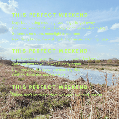 This Perfect Weekend Front Cover