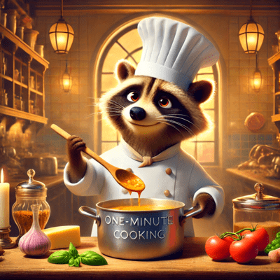 One-Minute Cooking Front Cover