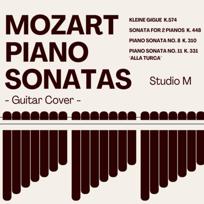 Studio M / Mozart Piano Sonatas (Guitar Cover) Front Cover