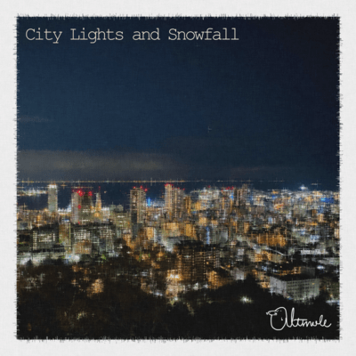 City Lights and Snowfall Front Cover