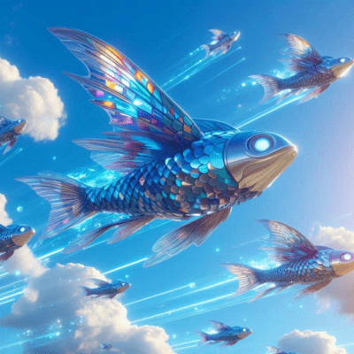 Flying Fish Soar Through the Sky Front Cover