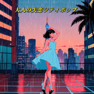misty rain (Lofi citypop jazzy Vocal version) Front Cover