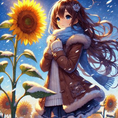 Sunflowers in December Front Cover
