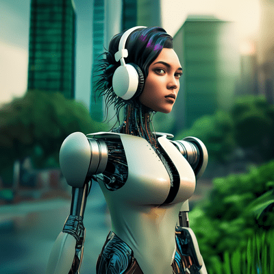 Creating a Sustainable Future with AI Music Front Cover