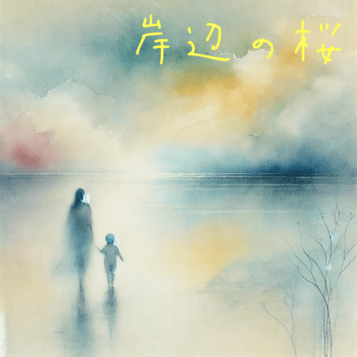 Cherry blossoms on the shore Front Cover