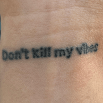 Don't kill my vibes Front Cover