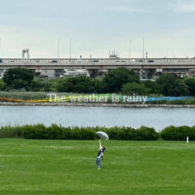 The weather is rainy Front Cover