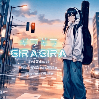 GiraGira (feat. HATSUNE MIKU & Miyamai Moca) Front Cover