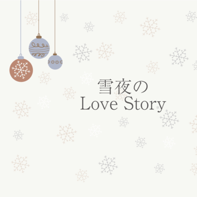 A love story on a snowy night Front Cover