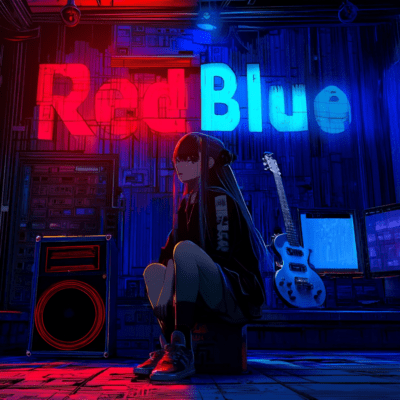 Red and Blue Front Cover