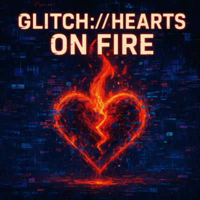GLITCH://HEARTS ON FIRE Front Cover