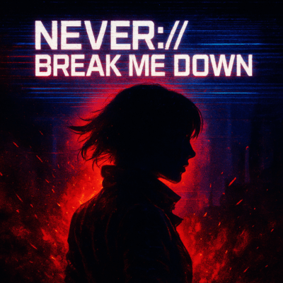 NEVER://BREAK ME DOWN Front Cover