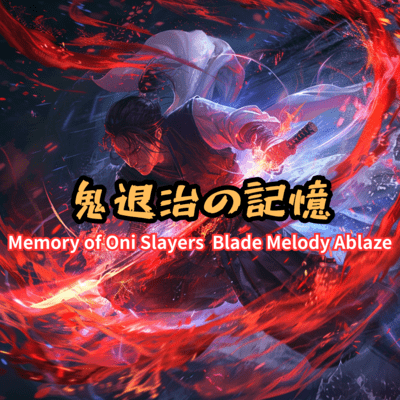 Memory of Oni Slayers -Blade Melody Ablaze Front Cover