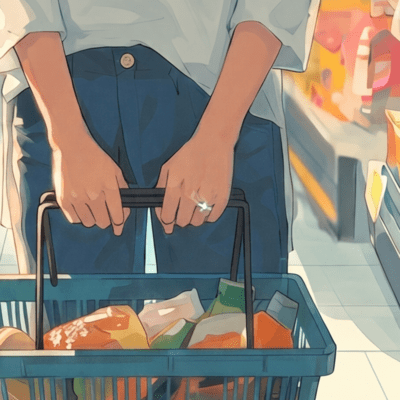 Natto and a milk carton Front Cover