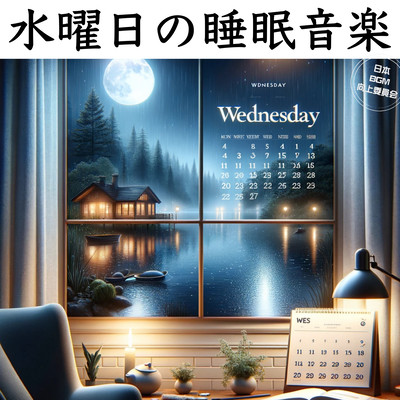 Wednesday Sleep Music Weekly Night Routine Healing Sleep Piano Relaxation Healing Good Sleep Night Work Meditation BGM Front Cover
