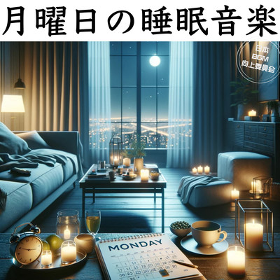 Monday sleep music Weekly night routine Healing sleep piano Relaxing healing For sleep For night work Meditation BGM Front Cover