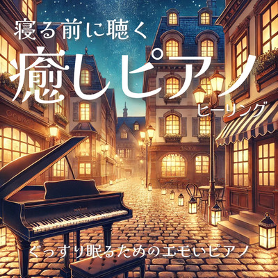 寝る前に聴く癒しピアノヒーリング ぐっすり眠るためのエモいピアノ 睡眠用 リラックス用 休憩用のジャケット写真