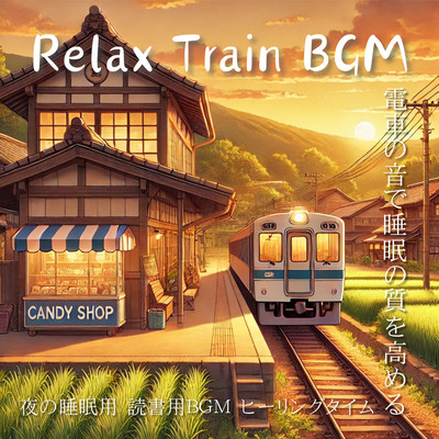Relax Train BGM 電車の音で睡眠の質を高める 夜の睡眠用 読書用BGM ヒーリングタイムのジャケット写真