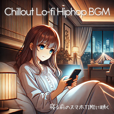 Chillout Lo-fi Hiphop Background Music for Smartphone Time Before Bed Front Cover