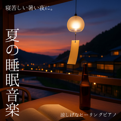 夏の睡眠音楽 寝苦しい暑い夜にぴったりの涼しげなヒーリングピアノ 睡眠用 瞑想用 ナイトルーティン用のジャケット写真