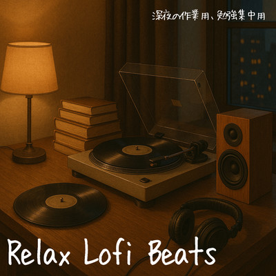 Relax Lofi Beats 深夜の作業用、勉強集中用のジャケット写真