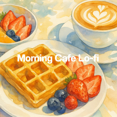 Lo-fi Morning Cafe Music Front Cover