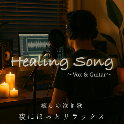 Healing Song - Vox & Guitar - A soothing ballad for relaxation and comfort at night Front Cover
