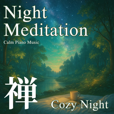 Night Meditation - Calm Piano Music - Cozy Night Zen Front Cover
