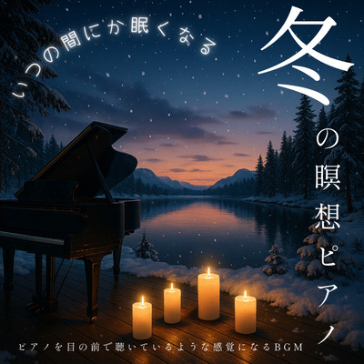 Meditative Winter Piano - Soothing melodies that will have you nodding off before you know it. BGM that feels like having a piano performance right before your eyes. Front Cover