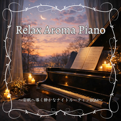 Relaxing Aroma Piano - Peaceful Night Routine BGM to Guide You Towards a Restful Sleep Front Cover