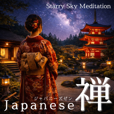 Japanese Zen Starry Sky Meditation Front Cover