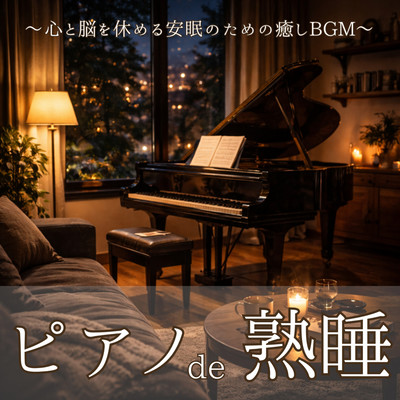 Piano for Deep Sleep: Healing Background Music for Restful Sleep and Mind Relaxation Front Cover
