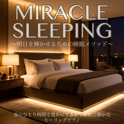 MIRACLE SLEEPING ~明日を輝かせるための睡眠メソッド~ 夜のひとり時間を豊かにするおしゃれで静かなヒーリングピアノのジャケット写真