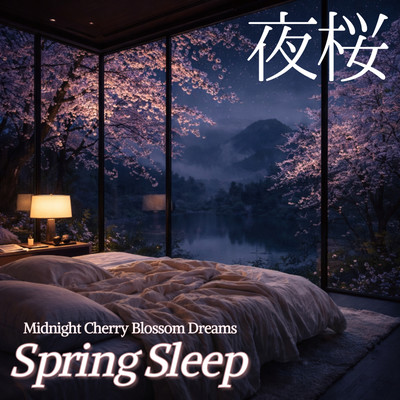 Spring Sleep: Midnight Cherry Blossom Dreams Front Cover