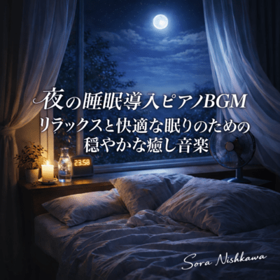 Soothing Piano Background Music for Sleep at Night - Gentle Healing Music for Relaxation and Comfortable Rest Front Cover