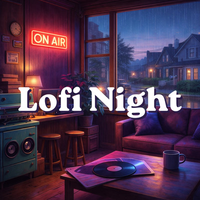 Lofi Night For Work, Study, Reading Front Cover
