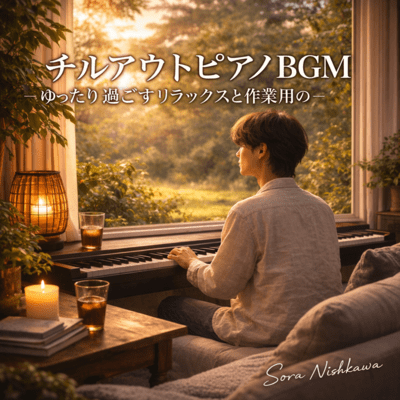 Chill Out Piano Background Music - Relaxing and Calming Tunes for Leisure and Work Front Cover