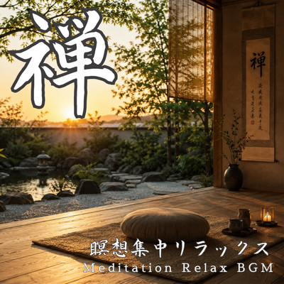 Meditative Relaxation Music for Concentration - Zen Meditation Background Sounds Front Cover