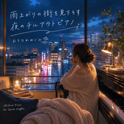 Chill-Out Piano Music Overlooking the City After the Rain Front Cover