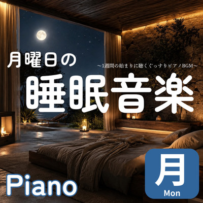 Monday Sleep Music: Soothing Piano BGM to Listen to at the Start of the Week Front Cover