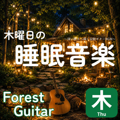 Thursday's Sleep Music: Soothing Guitar BGM to Guide You into a Deep Sleep Front Cover