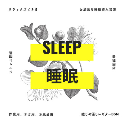 SLEEP リラックスできる お洒落な睡眠導入音楽 ストレス軽減 疲労回復 作業用 ヨガ用 お風呂用 癒しの優しいギターBGMのジャケット写真