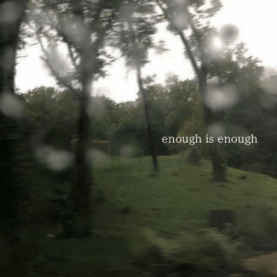 enough is enoughのジャケット写真