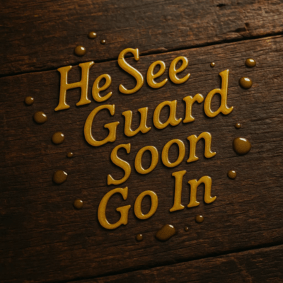 He See Guard Soon Go In Front Cover