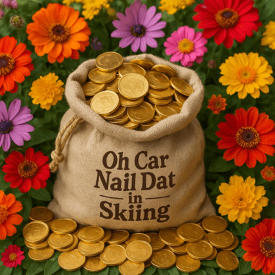 Oh Car Nail Dat in Skiing Front Cover