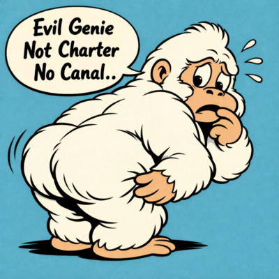 Evil Genie Not Charter No Canal.. Front Cover